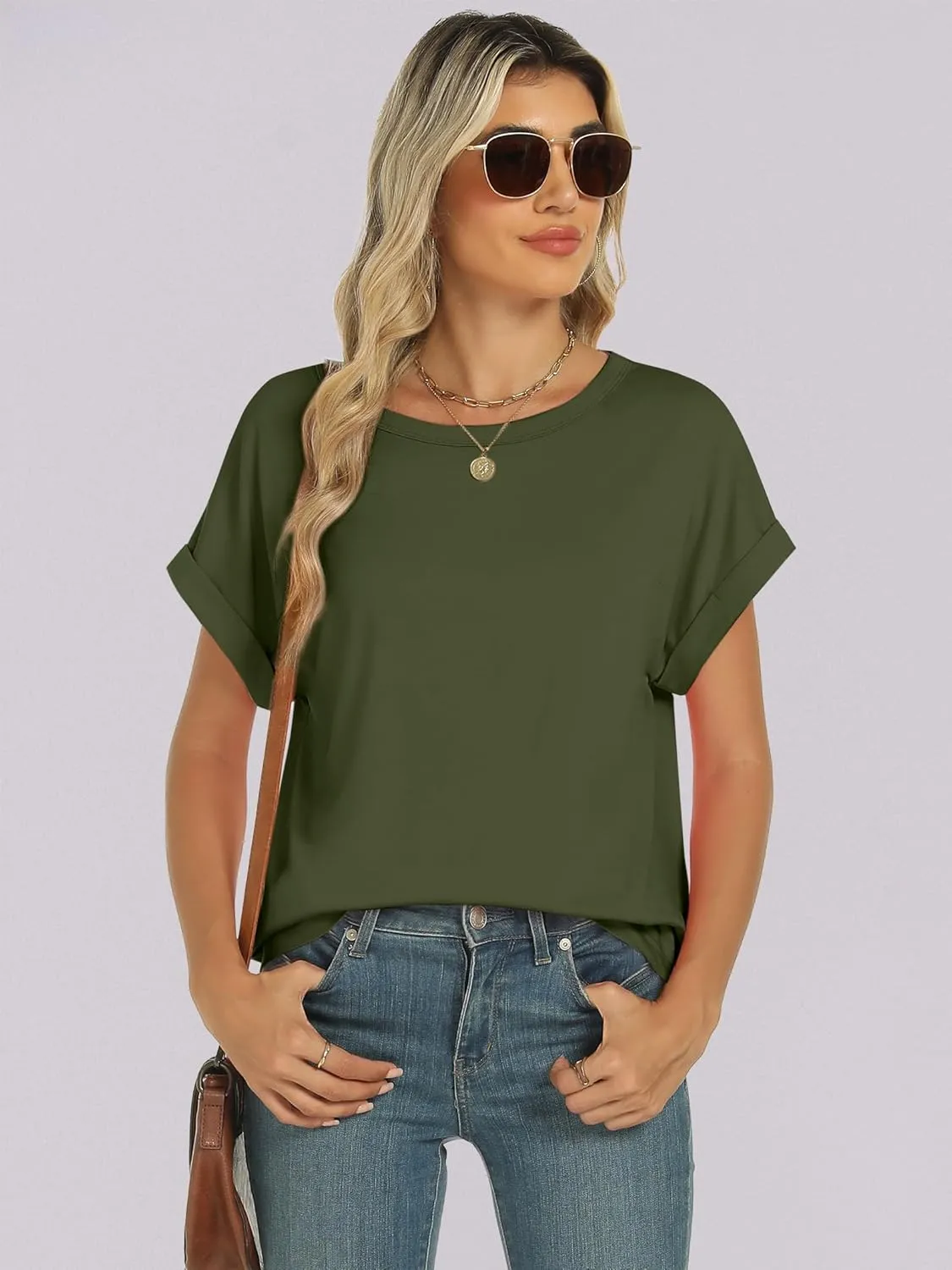 ANRABESS Oversized Tshirts for Women Summer Tops Short Sleeve Casual Loose Basic Tee Shirt Cute Outfits 2025 Trendy Clothes