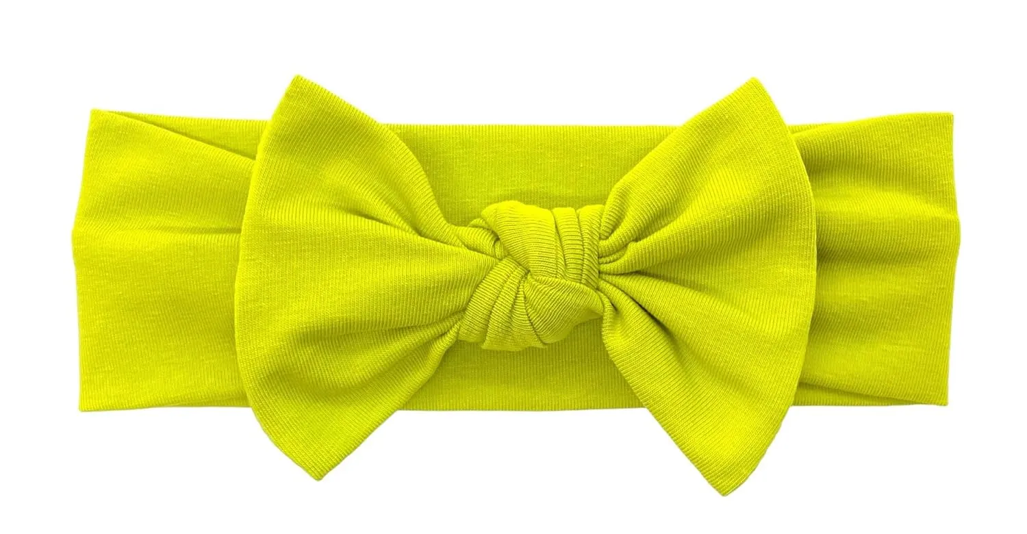 Baby Girl Headbands-Infant,Toddler Cotton Handmade Hairbands with Bows Child Hair Accessories (Pistachio Green)