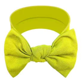 Baby Girl Headbands-Infant,Toddler Cotton Handmade Hairbands with Bows Child Hair Accessories (Pistachio Green)