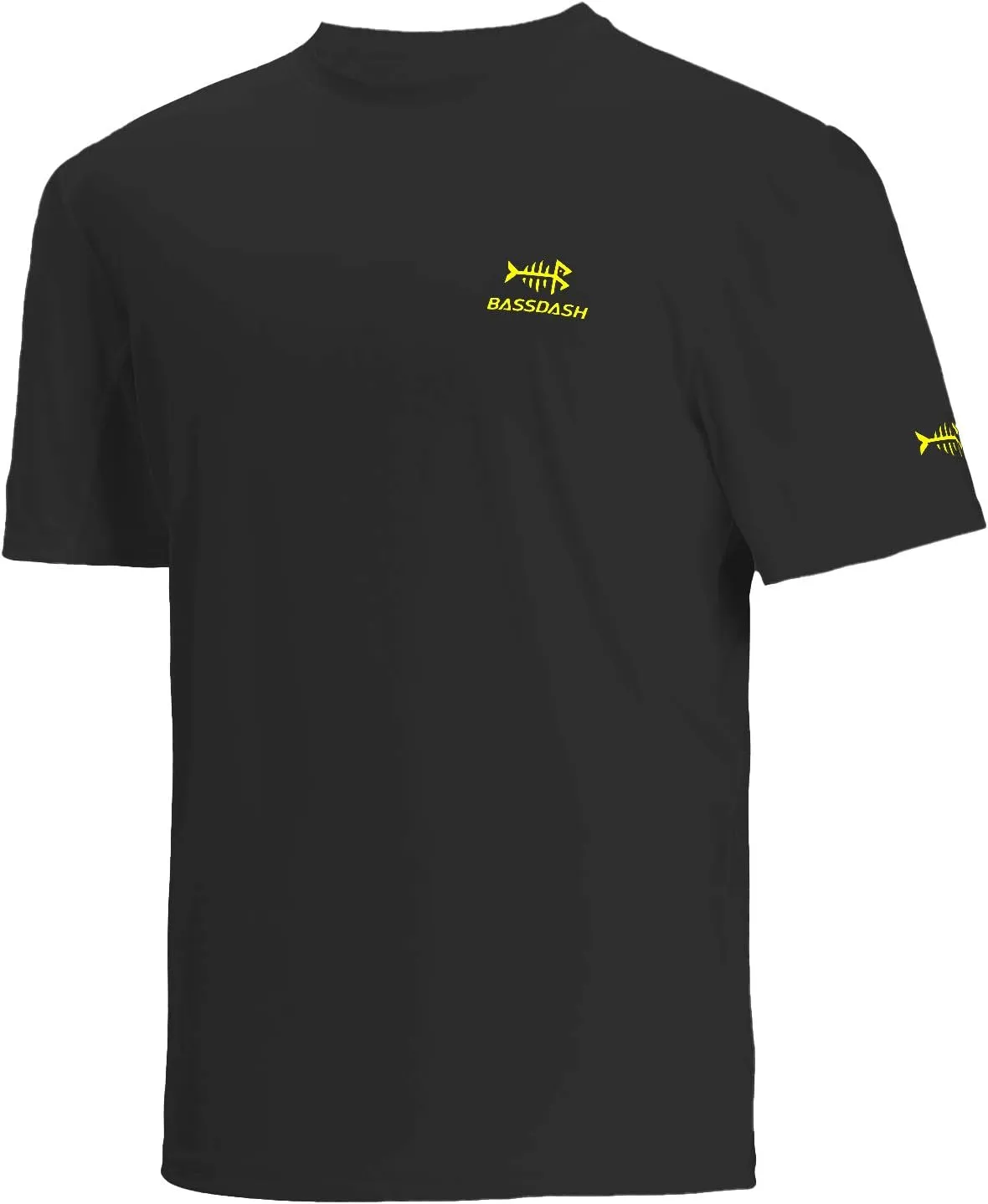 BASSDASH Men??s UPF 50  Sun Protection Fishing Shirt Short Sleeve UV T-Shirt
