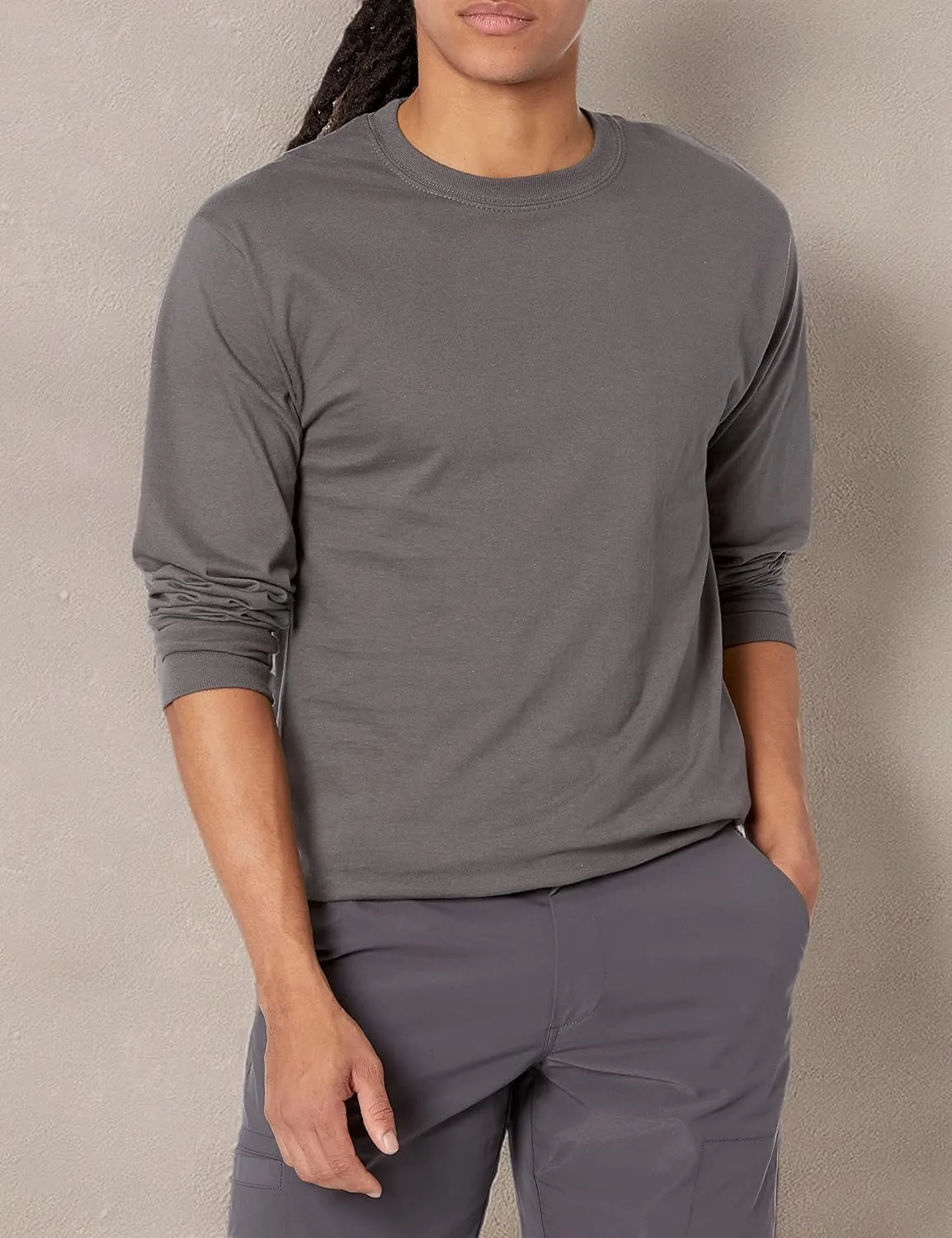 Hanes Men's Beefy Long Sleeve Shirt, 1 or 2 Pack