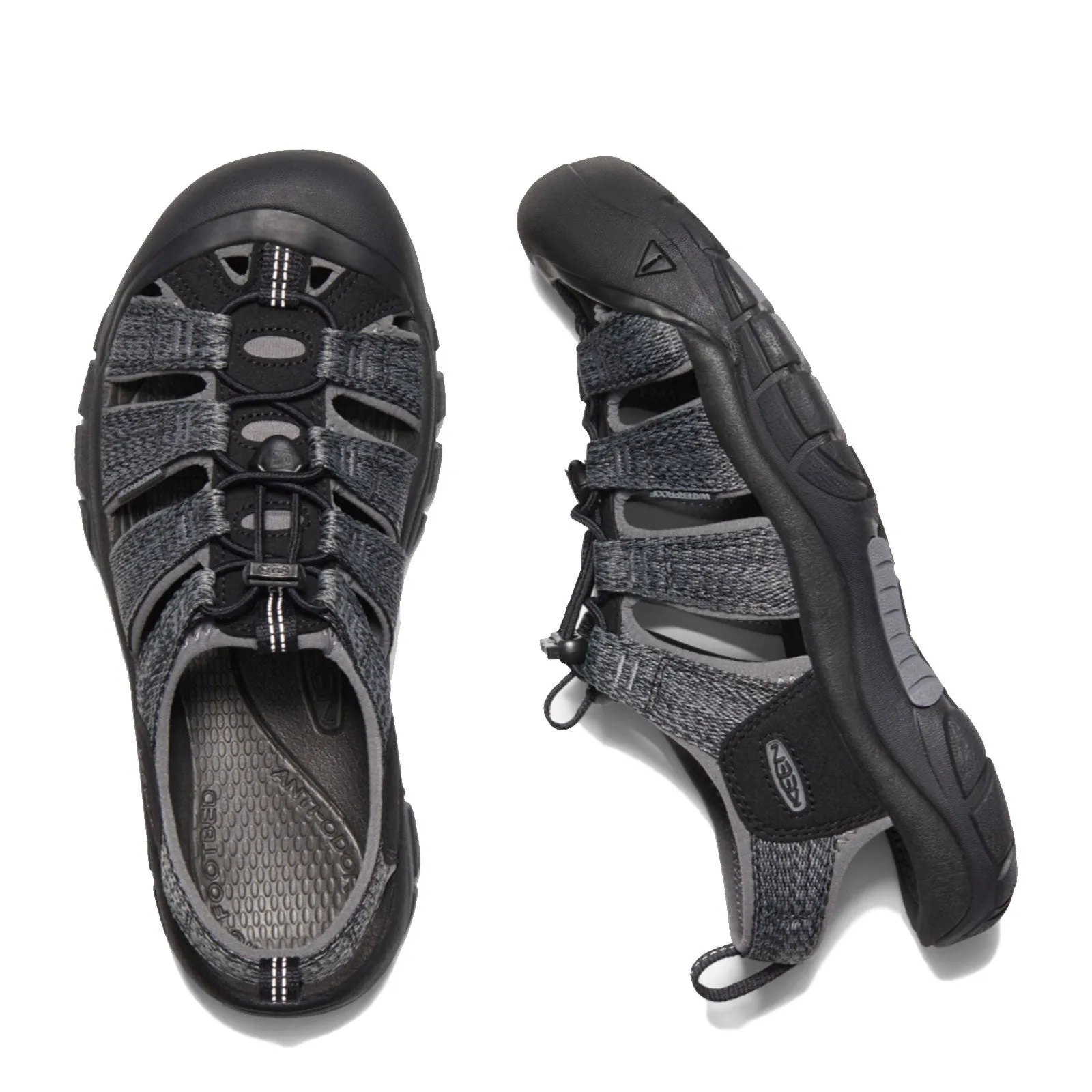 Keen Newport H2 Active Sandal (Men) - Black/Steel Grey