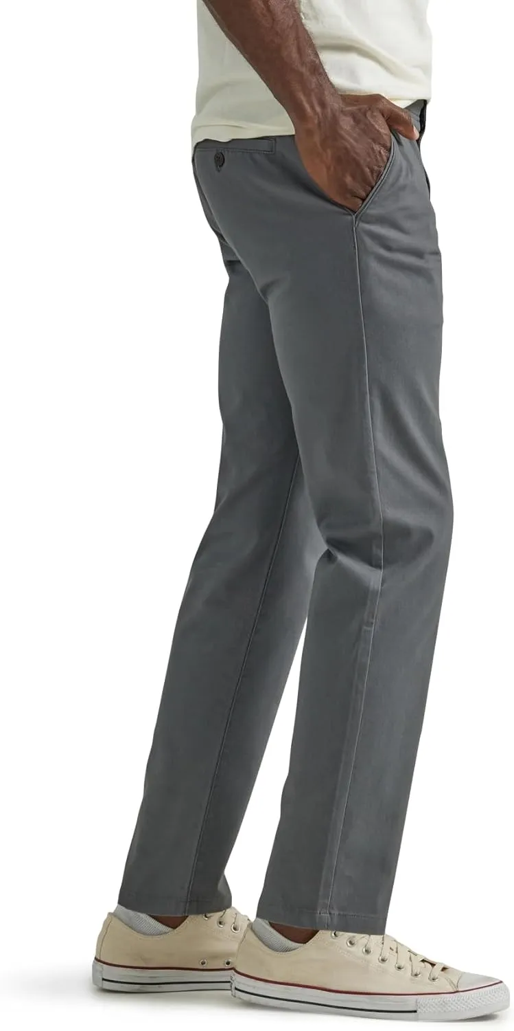 Lee Men's Extreme Motion Flat Front Slim Straight Pant