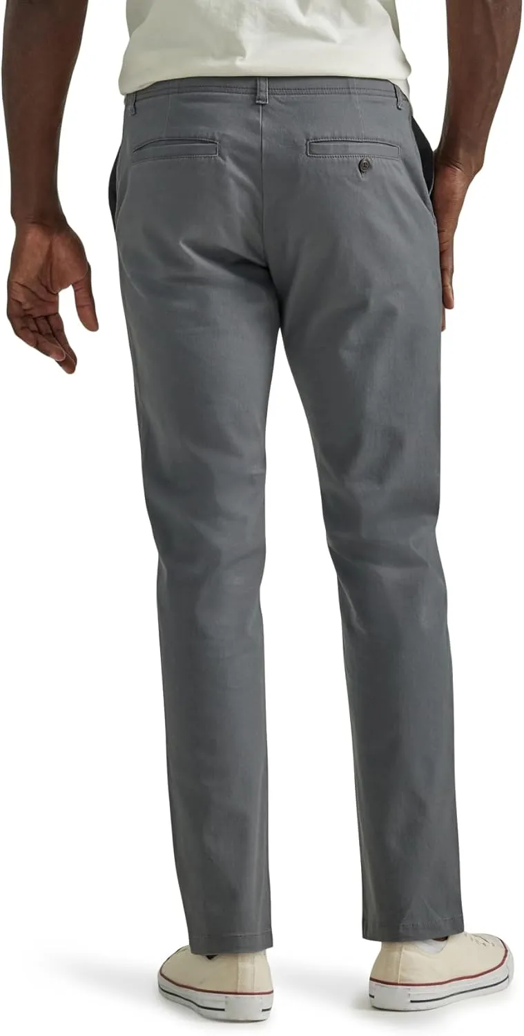 Lee Men's Extreme Motion Flat Front Slim Straight Pant