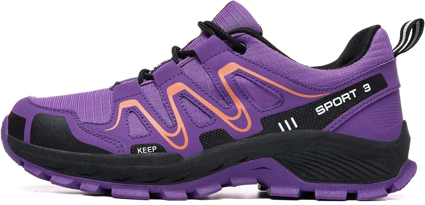 Waterproof Hiking Shoes Women Casual Lace-Up Non-Slip Lightweight Comfortable Running Tennis Fashion Sneakers for Women Walking Trekking Outdoor Shoes