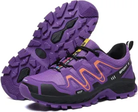 Waterproof Hiking Shoes Women Casual Lace-Up Non-Slip Lightweight Comfortable Running Tennis Fashion Sneakers for Women Walking Trekking Outdoor Shoes